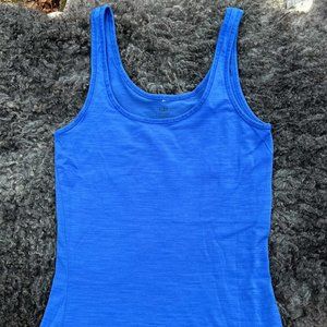 Icebreaker Siren Merino Tank - size small - blue